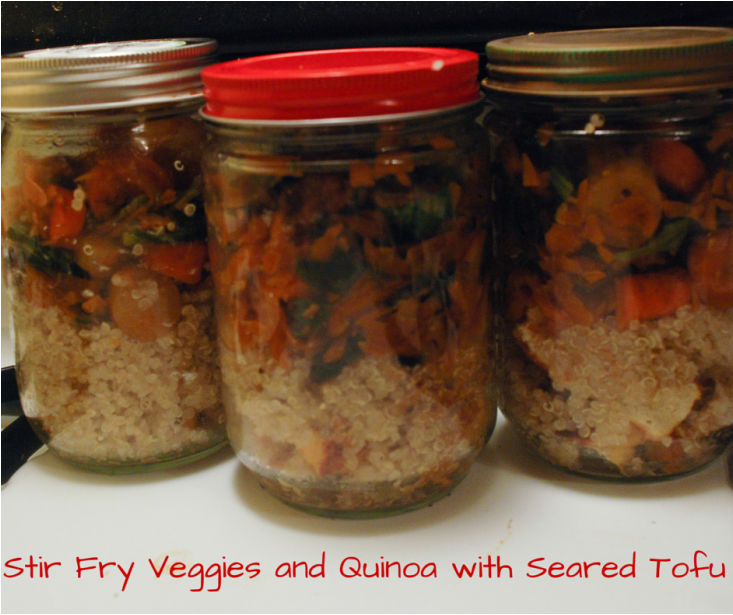 Stir Fry Veggies with Quinoa and Seared Tofu
